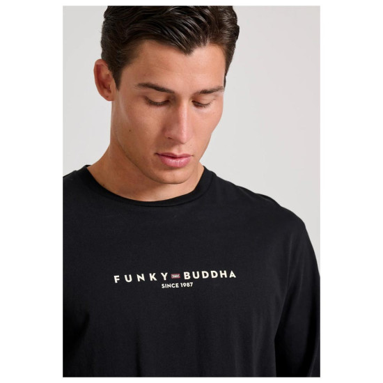 Funky Buddha Ανδρική μακρυμάνικη μπλούζα